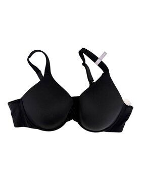 Ambrielle Everyday Full Coverage Black Padded Underwire Bra NWT (44C)